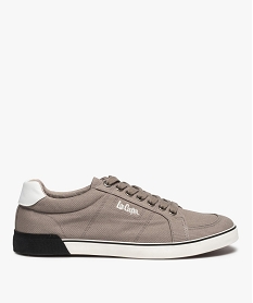 GEMO Baskets homme en toile à lacets – Lee Cooper Valmont beige standard