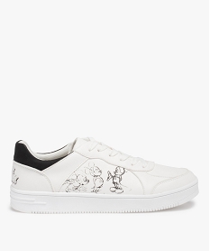 GEMO Baskets femme imprimées Mickey Mouse - Disney blanc standard