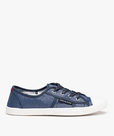 GEMO Baskets femme en toile à bout renforcé – Terre de Marins Violet