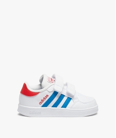 GEMO Baskets garçon tricolores à scratchs – Adidas Breaknet Blanc