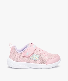 GEMO Baskets fille en mesh brillant - Skechers Stepz Easy Peasy Rose