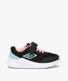 GEMO Baskets fille en mesh à lacets et scratch - Umbro Loran Noir