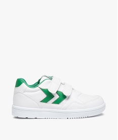 GEMO Baskets garçon bicolores à scratch – Hummel Camden blanc standard