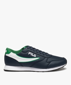 GEMO Baskets garçon bicolores à lacets - Fila Orbit Low Bleu