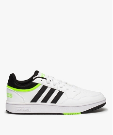 GEMO Baskets garçon bicolores à lacets – Adidas Hoops 3.0 blanc standard