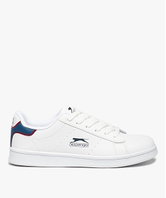 GEMO Baskets garçon classiques unies à lacets – Slazenger York Rouge