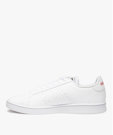 baskets homme a bandes colorees - adidas grand court base blancF794501_3