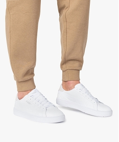 GEMO Baskets homme unies à lacets et tige basse - Puma Serve Pro Blanc