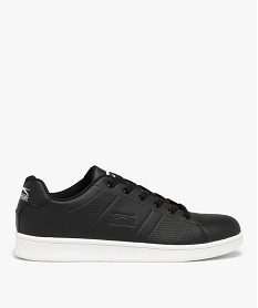 GEMO Baskets homme unies à lacets - Slazenger Noir