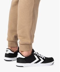 GEMO Baskets homme rétro en toile et suédine – Hummel Stadil noir standard