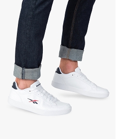 GEMO Baskets homme bicolores à lacets - Reebok Vector Smash Blanc