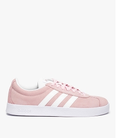 GEMO Baskets femme bicolores à lacets - Adidas VL Court rose vif