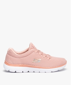 GEMO Baskets femme running en mesh uni - Skechers Rose