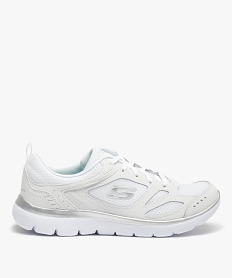 GEMO Baskets femme running multimatières – Skechers Summit blanc standard