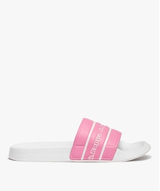 GEMO Mules de piscine femme bicolores - Kappa Rose