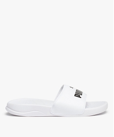 GEMO Mules de piscine femme détail métallisé - Puma Blanc