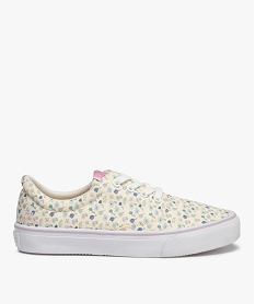 GEMO Baskets femme en toile imprimée style skateshoes - Kappa Multicolore