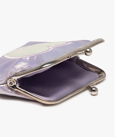 porte-monnaie fille iridescent a cour brode roseF810601_2