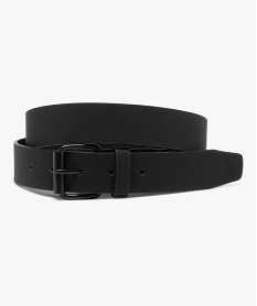 ceinture homme en matiere texturee avec boucle metal noirF812601_1