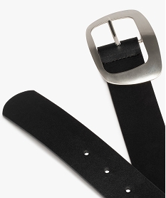 ceinture femme avec boucle en metal brosse noirF825101_2