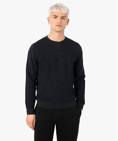 GEMO Sweat avec intérieur molletonné homme Noir