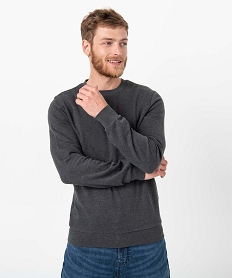 GEMO Sweat homme avec intérieur molletonné Gris