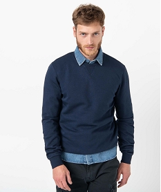 GEMO Sweat homme avec intérieur molletonné Bleu