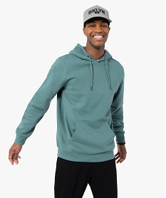 sweat a capuche interieur molletonne homme vertF829201_1