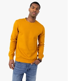 GEMO Sweat homme avec intérieur molletonné Jaune