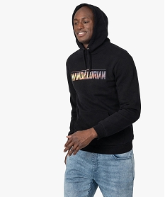 sweat homme a capuche  the mandalorian  - star wars noirF830401_1