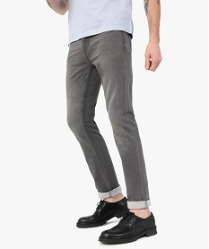 GEMO Jean coupe Regular homme Gris