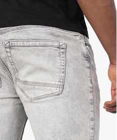 bermuda homme en jean delave gris shorts en jeanF833301_2