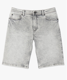 bermuda homme en jean delave gris shorts en jeanF833301_4