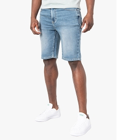bermuda homme en jean delave bleu shorts en jeanF833401_1