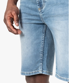 bermuda homme en jean delave bleu shorts en jeanF833401_2