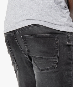 bermuda homme en jean delave noir shorts en jeanF833501_2