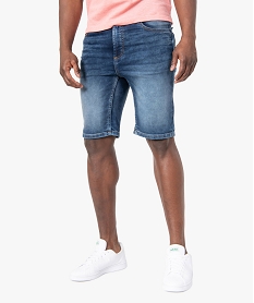 bermuda homme en jean delave gris shorts en jeanF833601_1