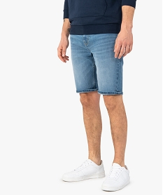 bermuda homme en jean bleu shorts en jeanF833901_1