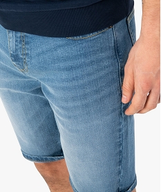 bermuda homme en jean bleu shorts en jeanF833901_2