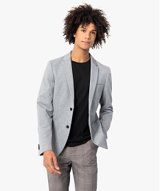 GEMO Veste homme en toile extensible Gris