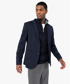 GEMO Veste homme en matière stretch Bleu