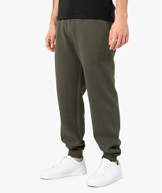 GEMO Pantalon de jogging molletonné homme kaki standard