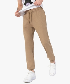 GEMO Pantalon de jogging molletonné homme orange chine