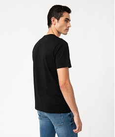 tee-shirt a manches courtes et col rond homme noirF850101_2