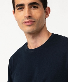 GEMO Tee-shirt à manches courtes et col rond homme bleunavy
