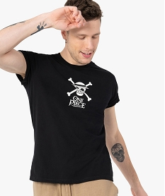 tee-shirt homme a manches courtes avec motif – one piece noirF853401_1