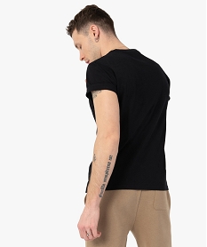 tee-shirt homme a manches courtes avec motif – one piece noirF853401_3