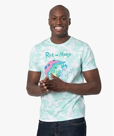 GEMO Tee-shirt homme imprimé – Rick and Morty vert standard