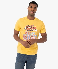 GEMO Tee-shirt homme avec motif XXL – Street Fighter jaune standard