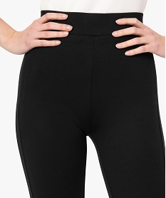 leggings femme en maille epaisse avec surpiqure fantaisie noir leggings et jeggingsF857901_2